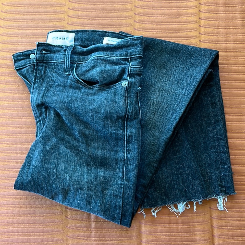 Frame Black Le High Straight 28 jeans